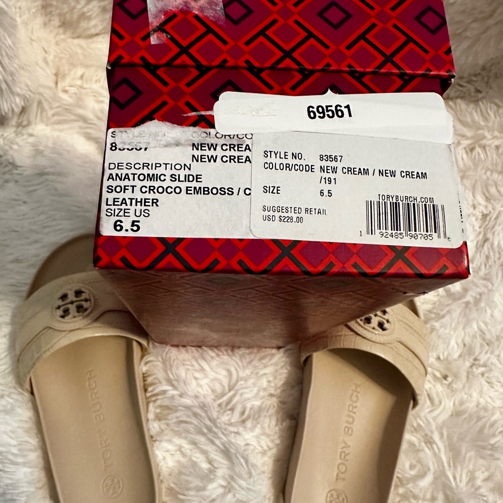 Tory Burch Leather Anatomic Sandals - Picture 2 of 3
